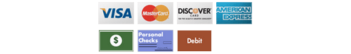 A series of four different credit cards.